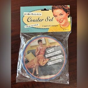 Anne Taintor Paperboard Coaster Set Vintage Revisited - Unopened